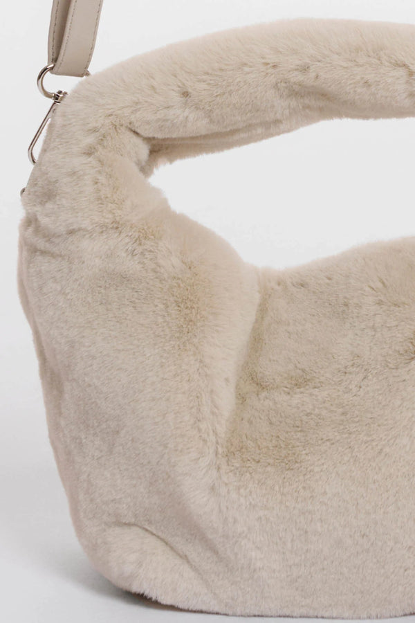 Cheryl Small Faux Fur Crossbody Bag Birch